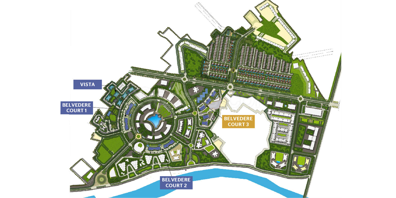 Shalimar OneWorld Belvedere Court  floor plan layout